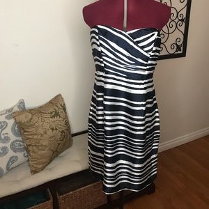 H&M Silk Strapless Cocktail Dress